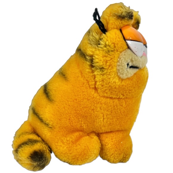 Garfield Plush Sitting Cat TAKE ME HOME FEED ME by Dakin 1978 1981 Vintage 5.5” - Picture 5 of 12